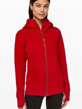 Lululemon Scuba Hoodie in Dark Red Size 12
